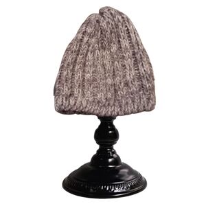 Ann Taylor LOFT Gray and White Cable Knit Warm Winter Beanie